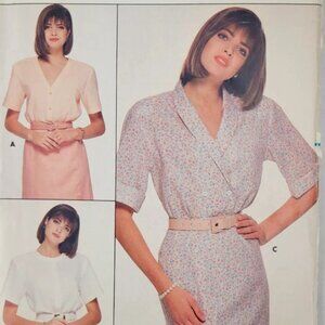 Butterick Pattern 3692 Family Circle Collection Misses' Blouse, Size 8-10-12